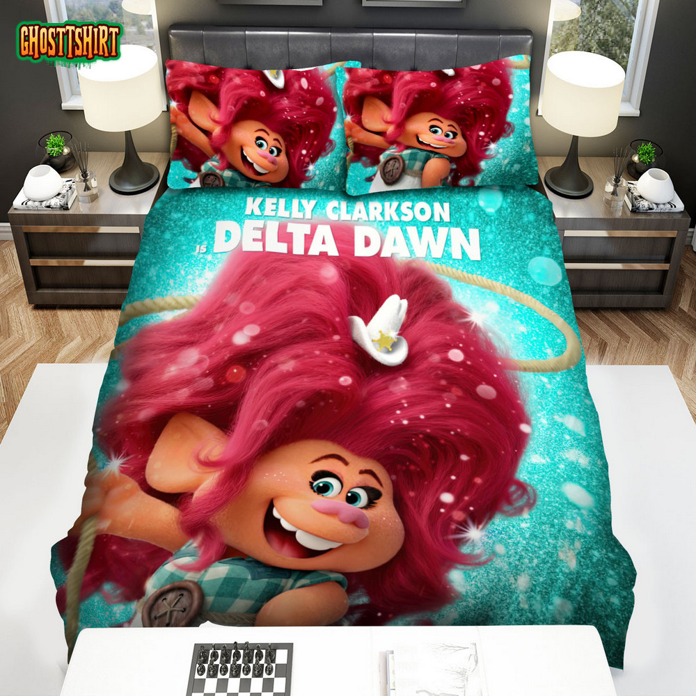 Trolls World Tour (2020) Delta Dawn Movie Poster Bed Sheets Duvet Cover ...