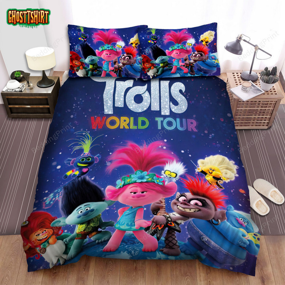 Trolls World Tour (2020) Movie Poster Ver 2 Bed Sheets Duvet Cover ...