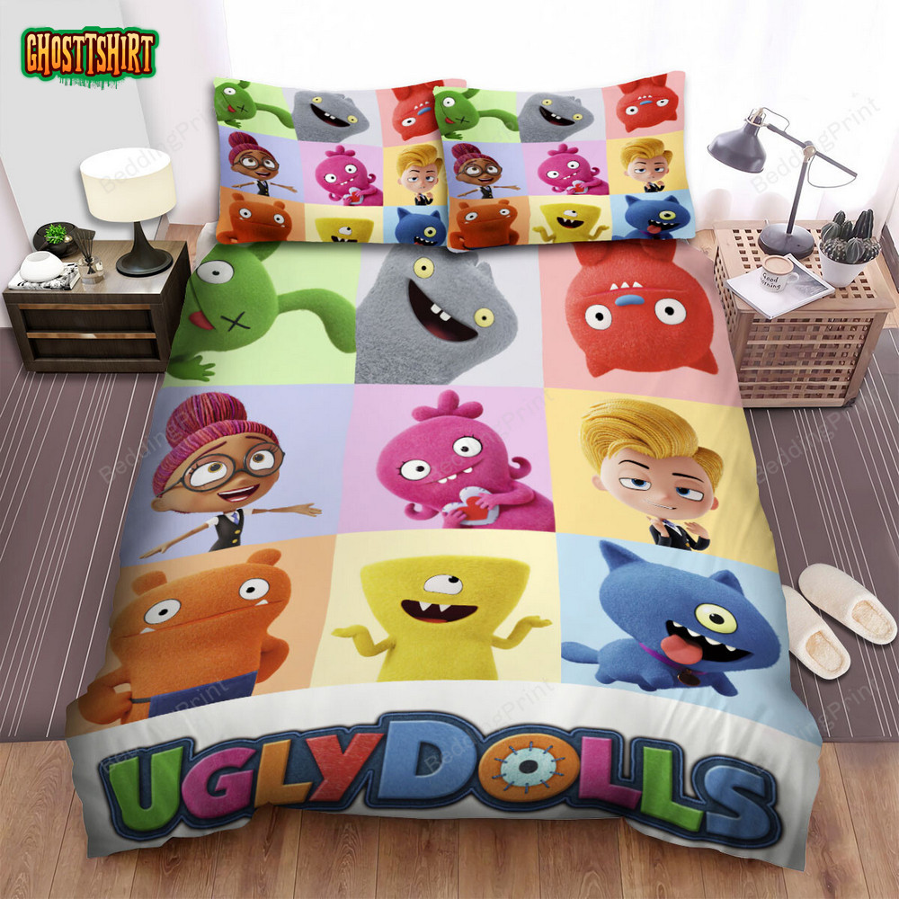 Ugly Dolls Main Characters Poster Bed Sheets Spread Duvet Cover Bedding Set