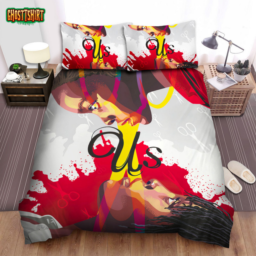 Us (Ii) Movie Art Bed Sheets Spread Comforter Duvet Cover Bedding Set Ver 22