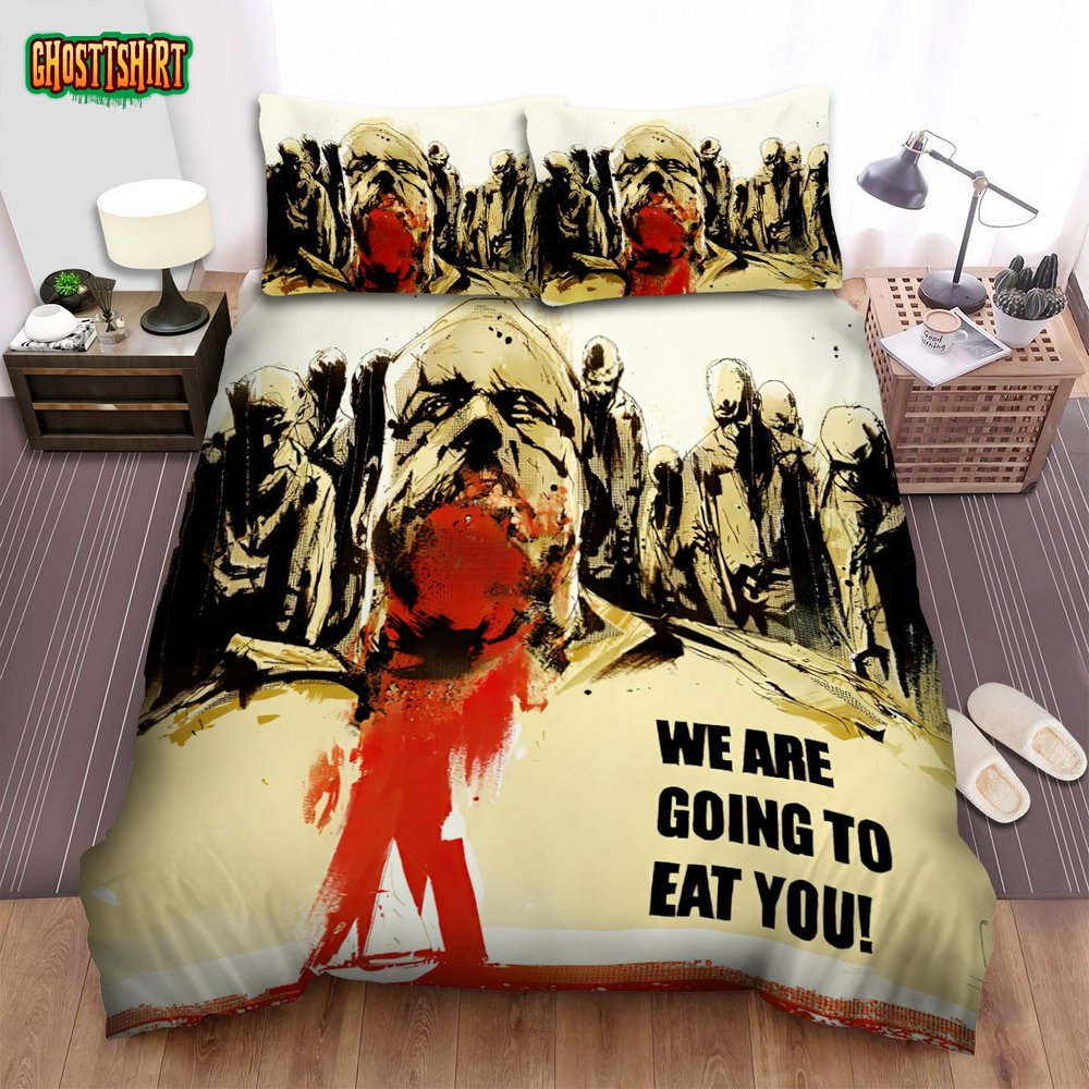 Zombie Movie Poster Ii Photo Bed Sheets Spread Comforter Duvet Cover Bedding Set