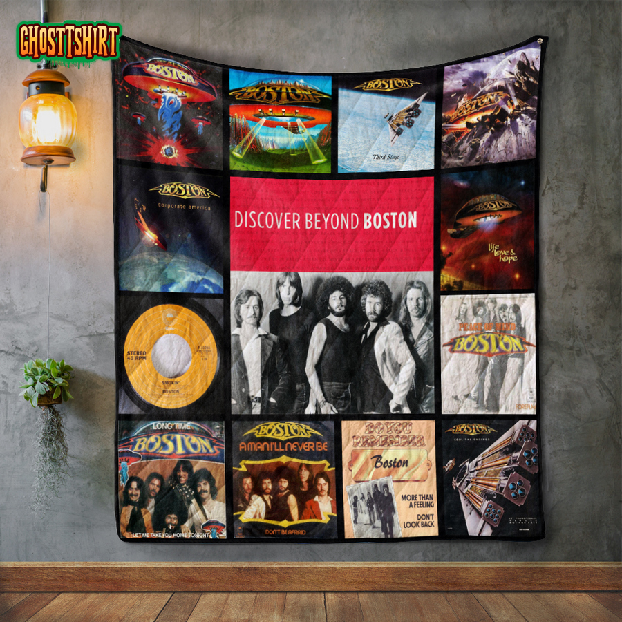 Boston (Band) Album Covers Quilt Blanket