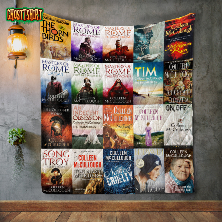 Colleen Mccullough Books Quilt Blanket