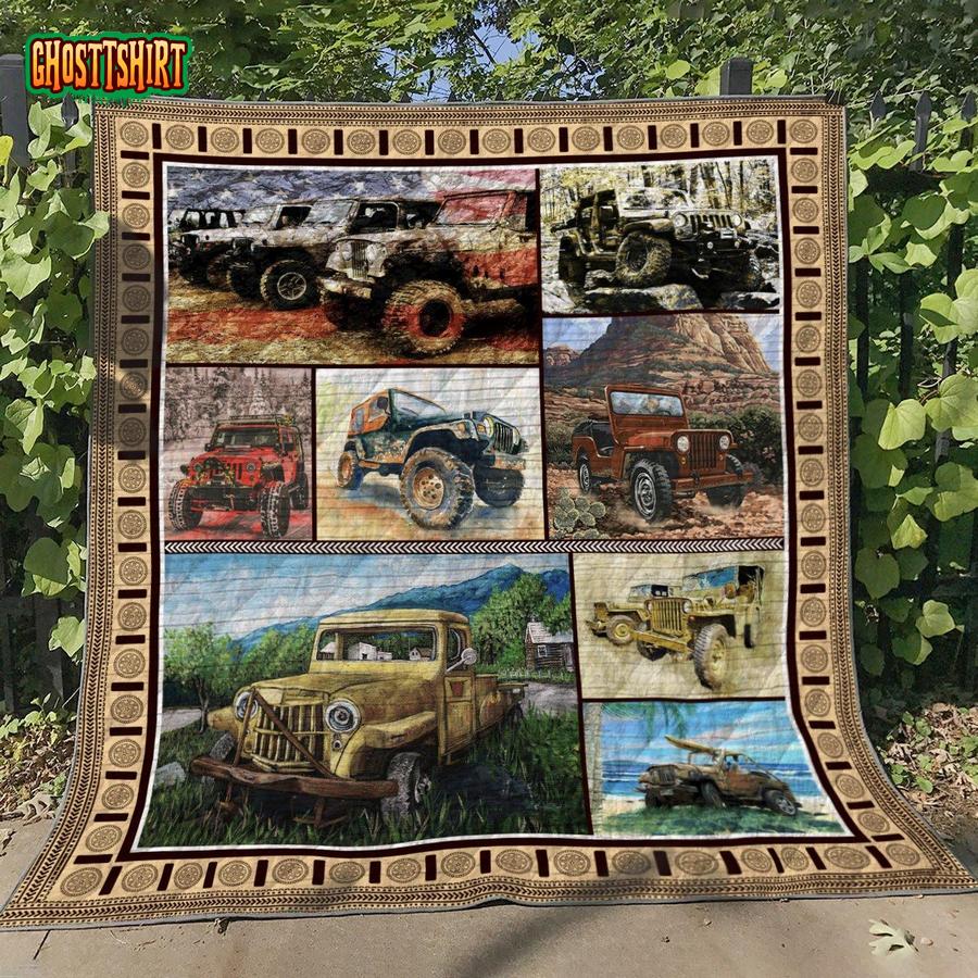 Jeep Quilt Quilt Blanket