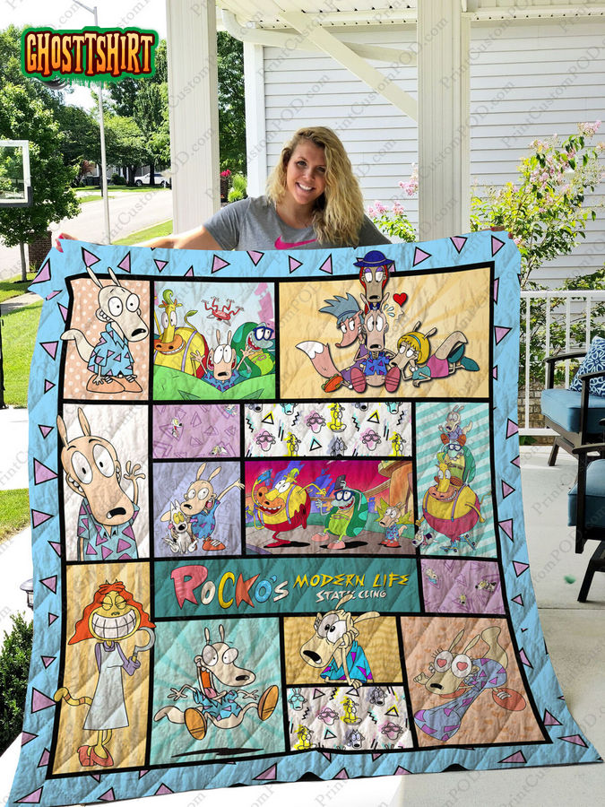 Rocko'S Modern Life Animated Show Quilt Blanket