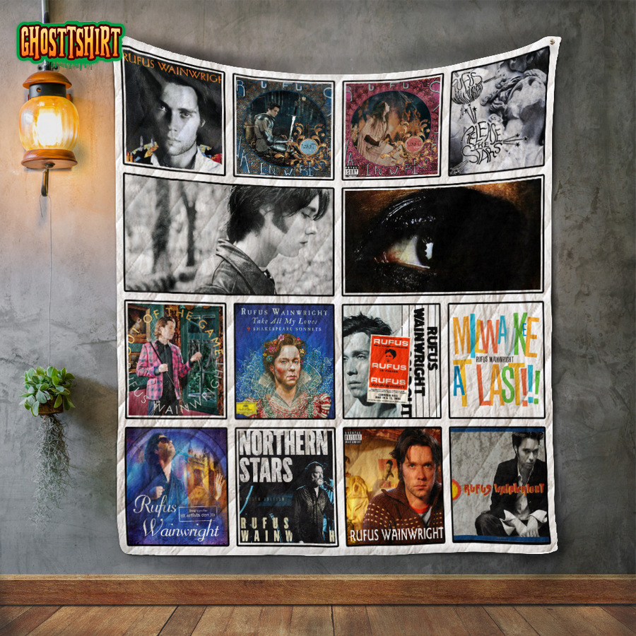 Rufus Wainwright Album Covers Quilt Blanket