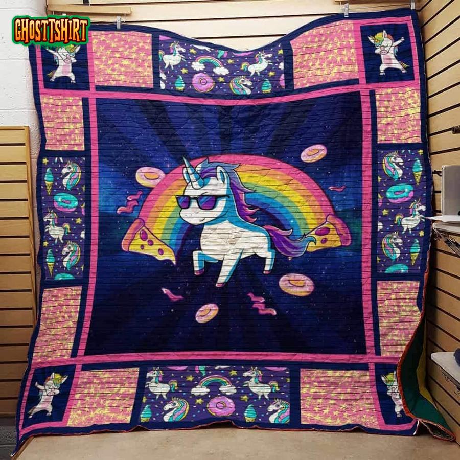 Unicorn 2 Quilt Blanket