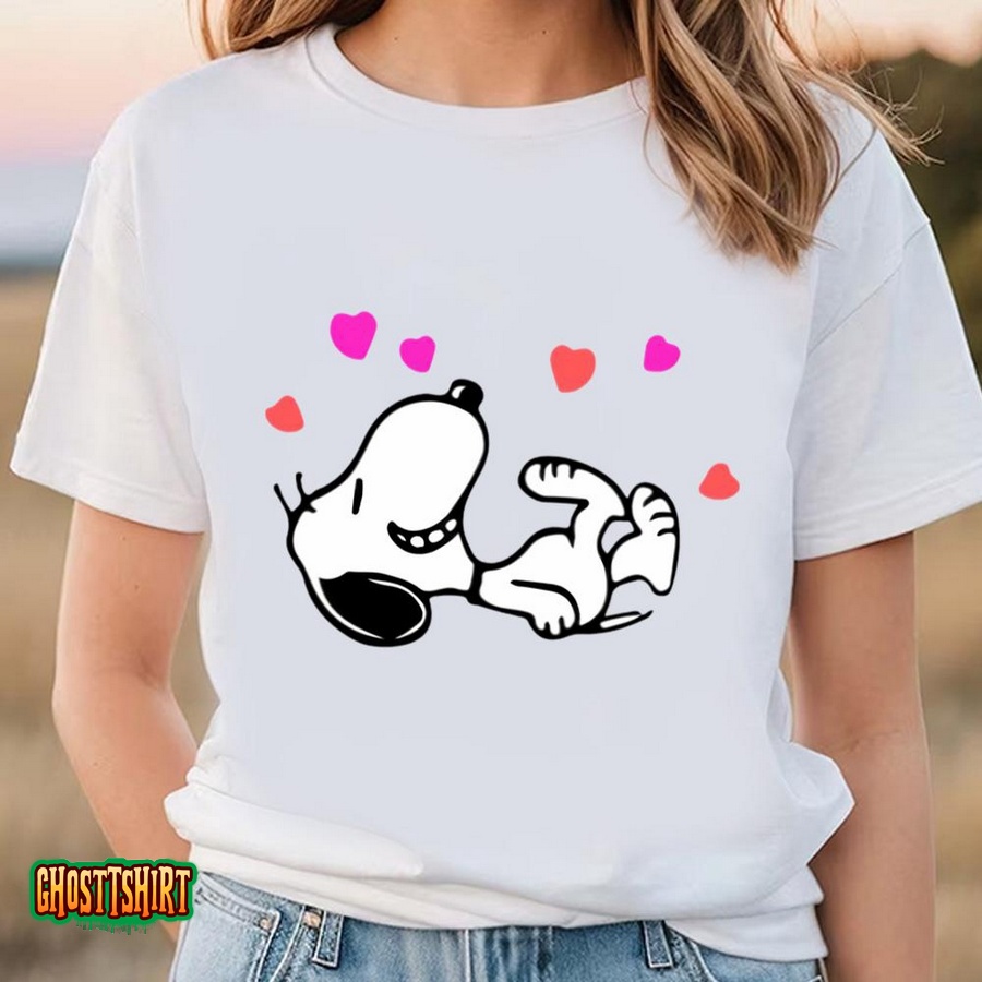 Valentine Day T Shirt, Snoopy Valentines Day Love Hearts Shirt