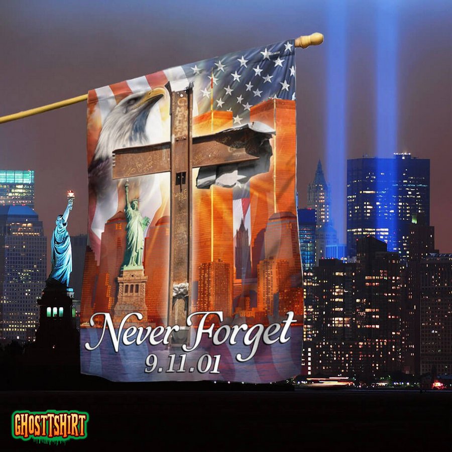 911 Flag Never Forget September 11 American Eagle Memorial Flag