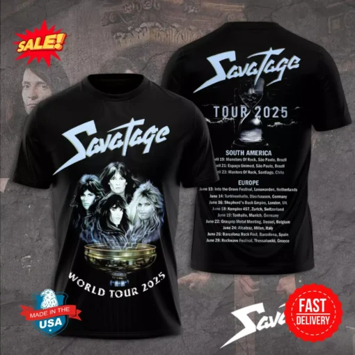 Savatage World Tour 2025 3D Shirt
