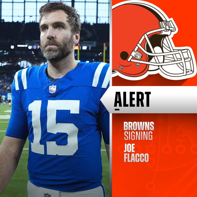 Browns, QB Joe Flacco agree to terms on a one year deal worth $4M Browns, QB Joe Flacco agree to terms on a one year deal worth $4M